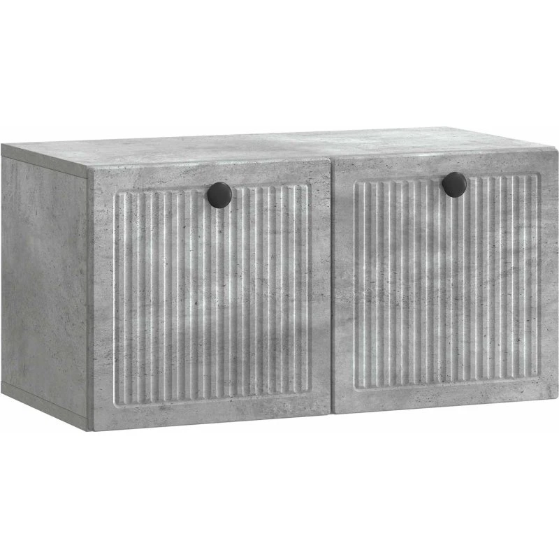 vidaXL Væghængt TV-skab Betongrå 59,5 x 31 x 30 cm Træ
