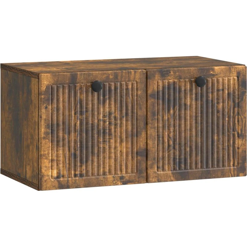 vidaXL Væghængt TV-skab Røget eg 59,5 x 31 x 30 cm