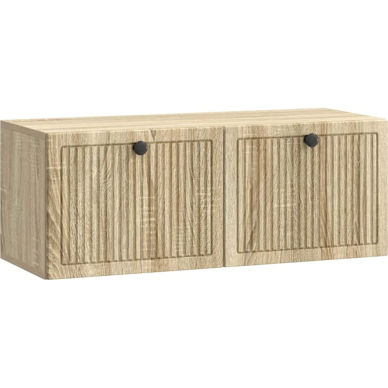 vidaXL Væghængt TV-skab Sonoma-eg 78,5 x 31 x 30 cm Træ