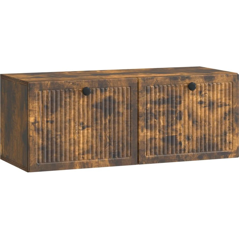 vidaXL Væghængt TV-skab Røget eg 78,5 x 31 x 30 cm