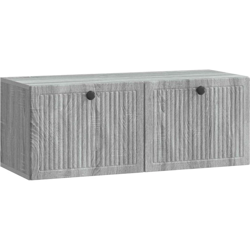 vidaXL Væghængt TV-skab Grå Sonoma-eg 78,5 x 31 x 30 cm
