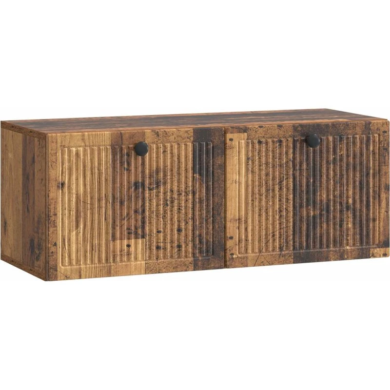 vidaXL Væghængt TV-skab Gammelt Træ 78,5 x 31 x 30 cm