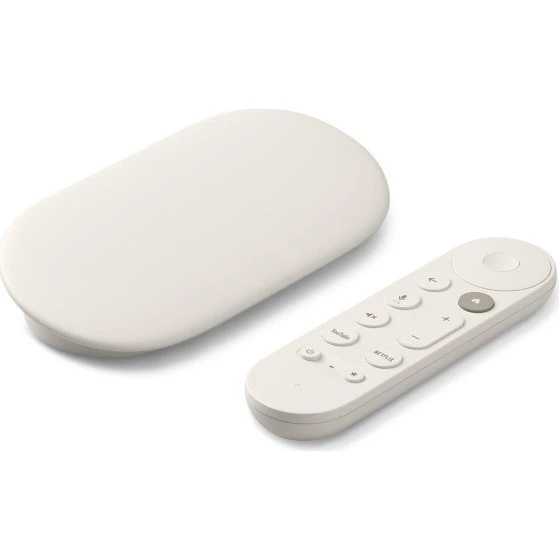 Google TV Streamer 4K Porcelain - HDR, Dolby Vision & Atmos