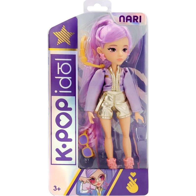 Nari K-Pop Fashion-dokke 26 cm med 3 accessories
