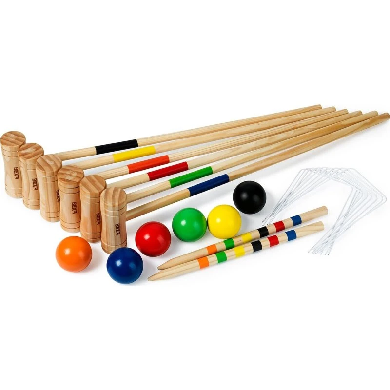 Bex Croquet Family 6-spiller i FSC-certificeret fyrretræ