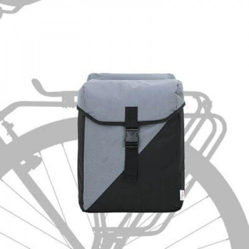 vidaXL Cykeltaske 15,5 x 31,5 x 40 cm - Sort/Grå Polyester