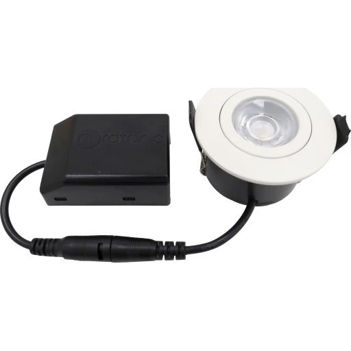 Nordtronic Low Profile Flexible indbygningsspot, 5,5 cm, hvid, 4000K