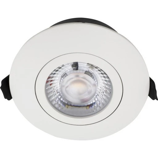 Nordtronic Low Profile Flexible indbygningsspot, Ø8,3 cm, hvid, 4000K