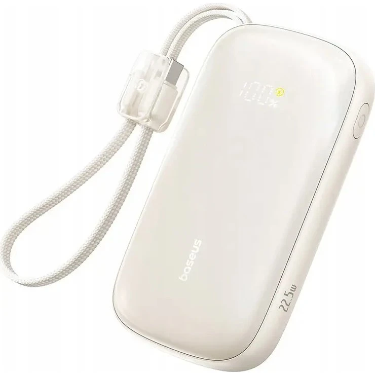 Baseus EnerFill FC21 Qpow 3 Ultra 10000mAh 22,5W Powerbank - Hvid