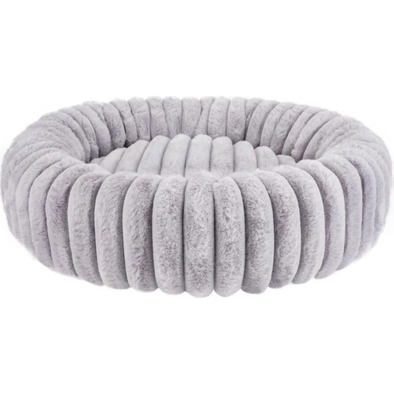 Nordic Paws Ripple Comfort Dogbed, Lysegrå, L (100x100x22 cm)