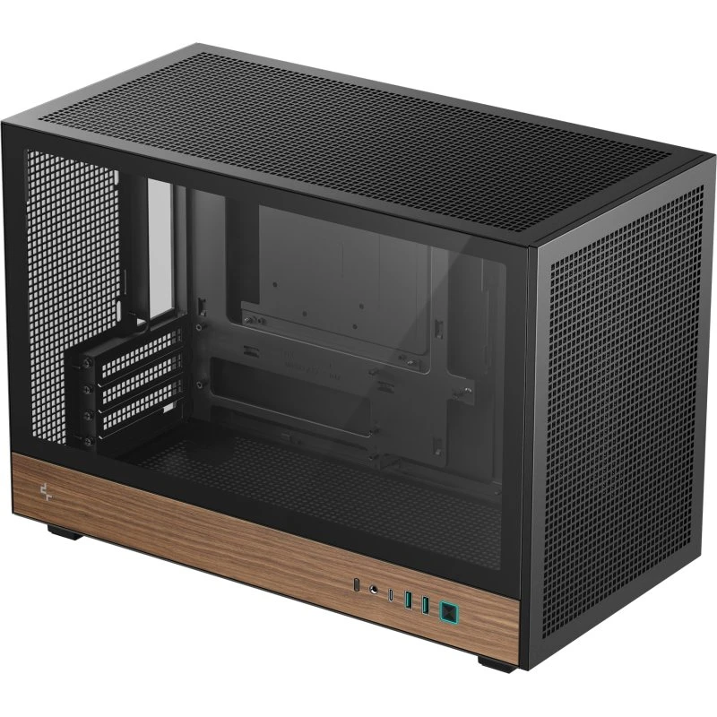 DeepCool CH260 WOOD Micro Tower Sort/Træ