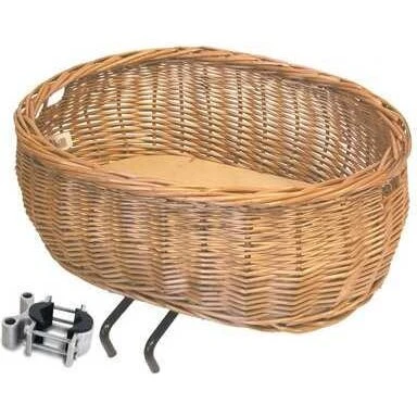 Basil Pluto XL cykelkurv til hund, natur (aftagelig, 15 kg)