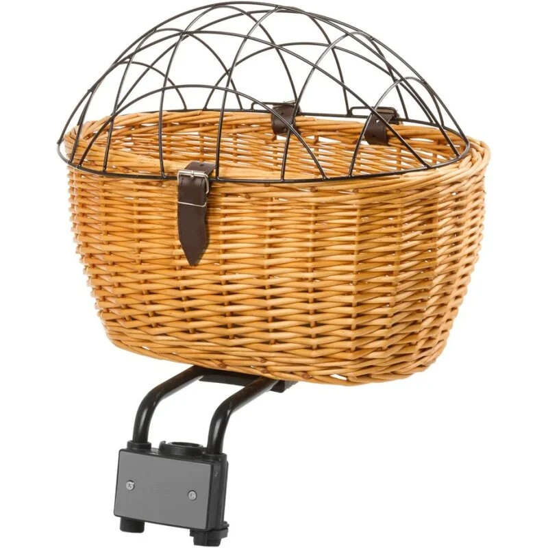 M-Wave Pet Wicker hundekurv, brun - max 7 kg