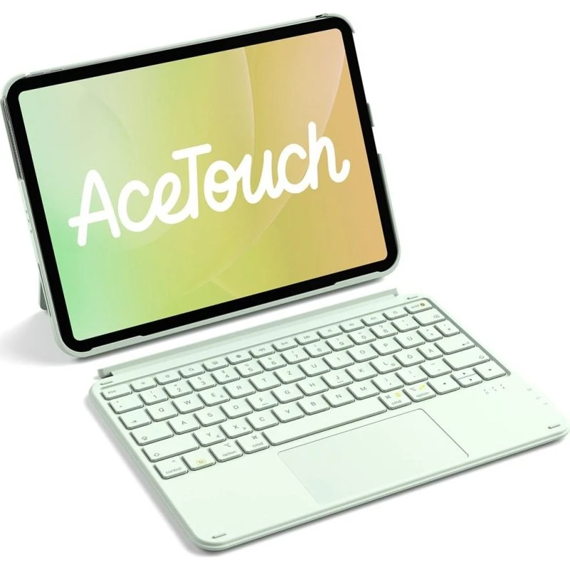 Inateck KB04122 11" Grøn Folio-Tastatur med Touchpad