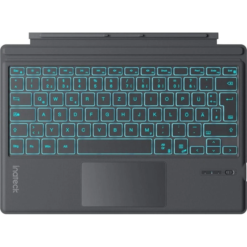 Inateck KB02027 tablet-tastatur med bagbelysning – grå