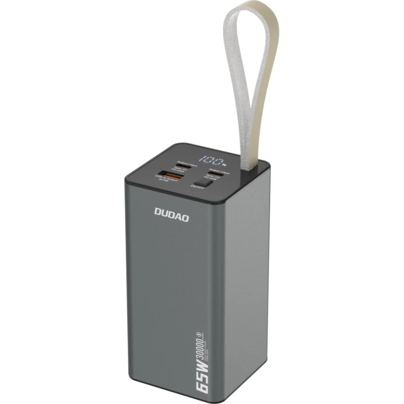 Dudao K65+ 30.000 mAh 65 W Powerbank, sort