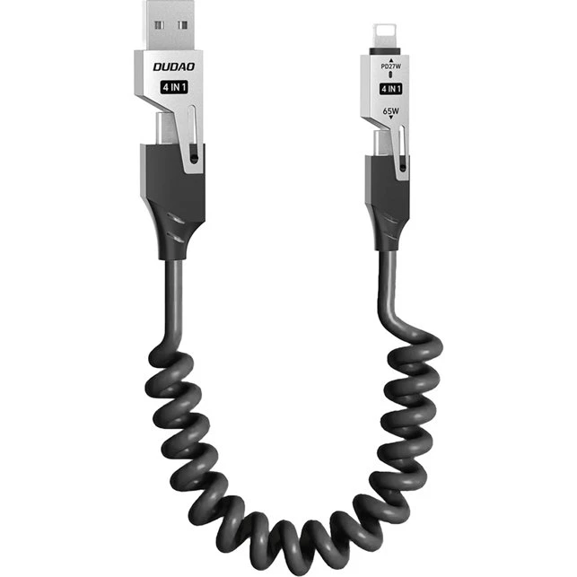 Dudao L20 Pro 4-in-1 USB-kabel 1,5m hvid
