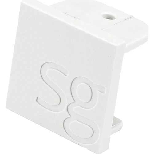 SG Zip 1F Endestykke, Hvid