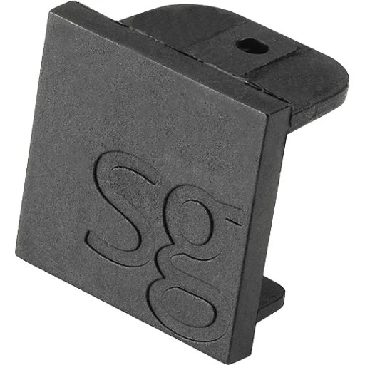 SG Zip 1F endestykke, sort