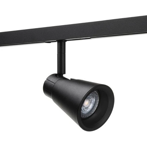 SG Zip Zoom 1F Skinnespot, justerbar hvid, sort