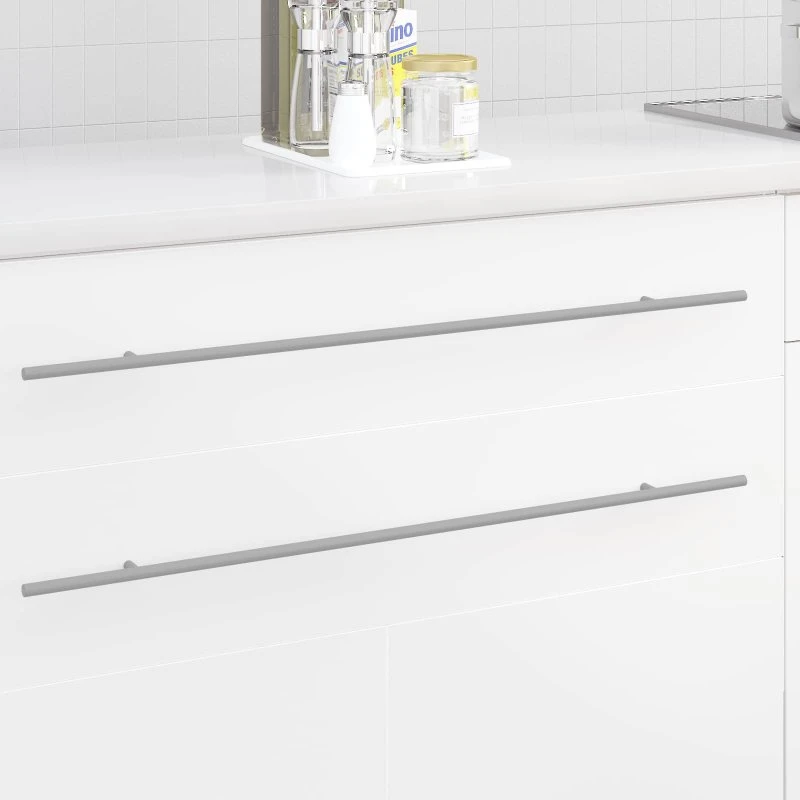 vidaXL Skabhåndtag 12 stk Sølv 800 mm Rustfrit Stål