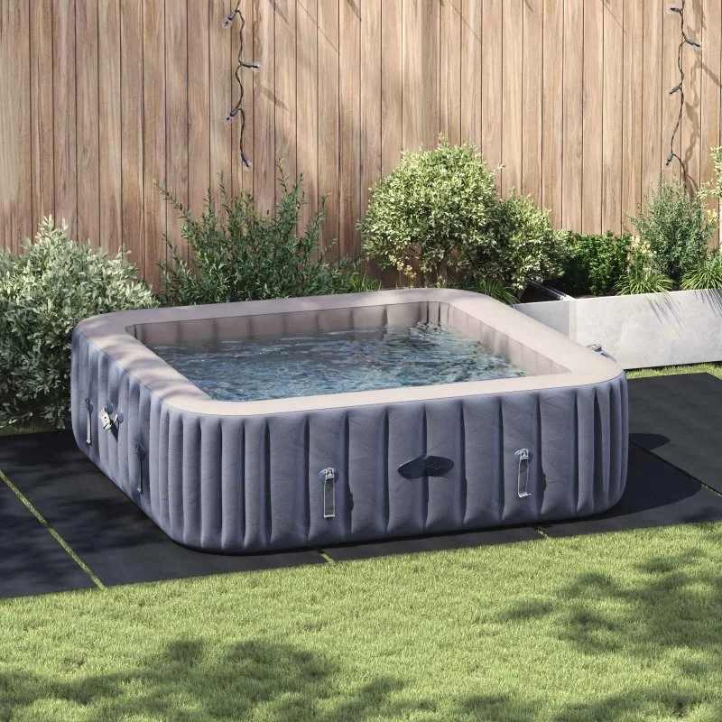 vidaXL Pool Bundark Sort 550 x 280 cm