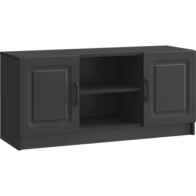 vidaXL TV-skab Sort 102 x 34,5 x 47 cm Konstrueret Træ