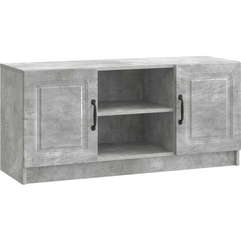 vidaXL TV-skab Betongrå 102 x 34,5 x 47 cm Konstrueret træ
