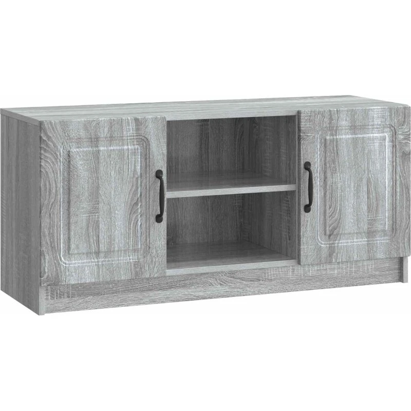vidaXL TV-skab Grå Sonoma-eg 102 x 34,5 x 47 cm Konstrueret Træ