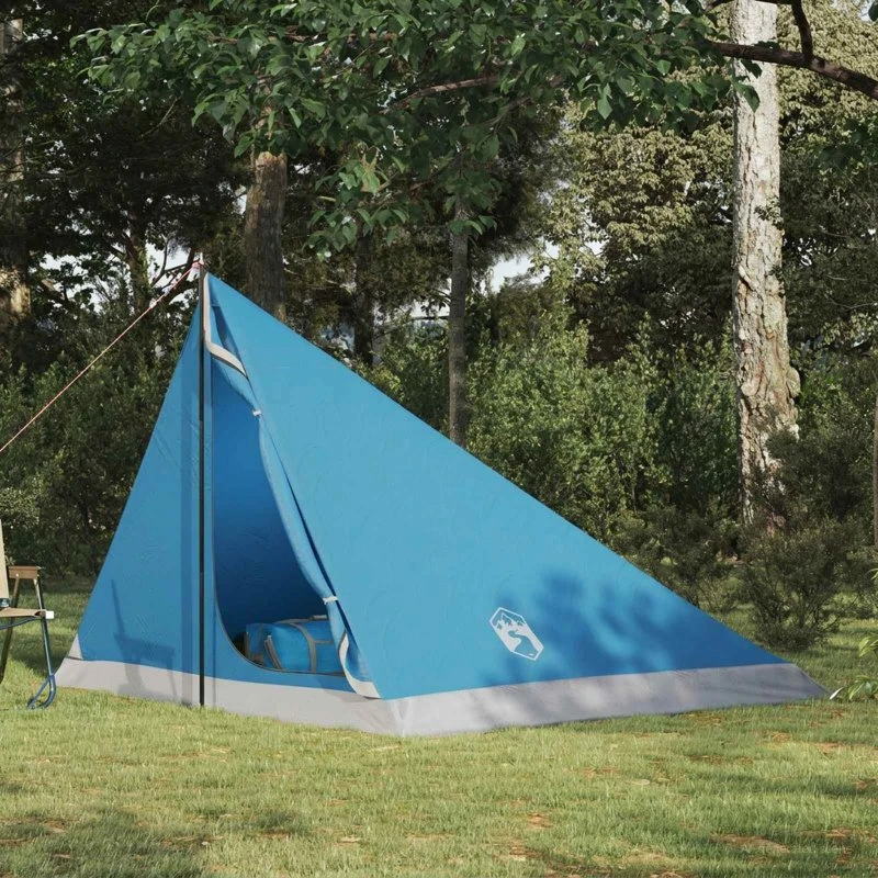 vidaXL Blå 4-personers Backpacking Telt 185T Polyester med PU-Coating