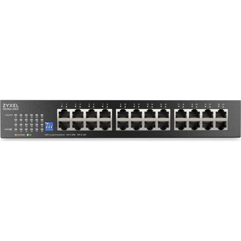 Zyxel GS1100-24ES 24-port Gigabit Switch - ikke administreret