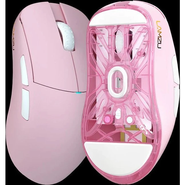 Lamzu Atlantis Mini Champions Edition - 8K Gaming Mus, Light Pink