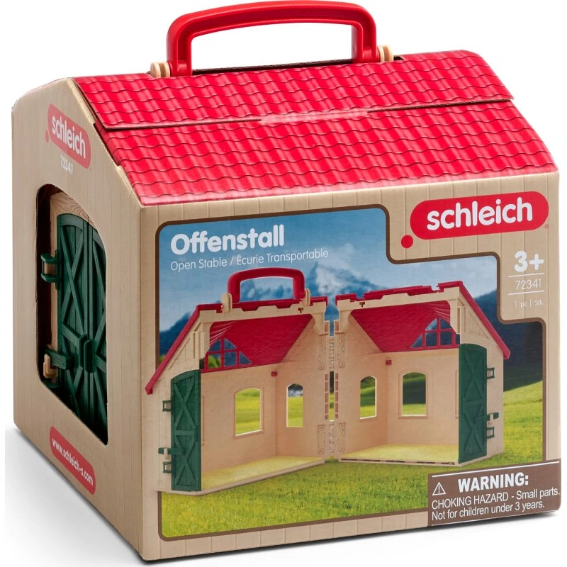 Schleich 72341 Åben Heste Stald - Farm World