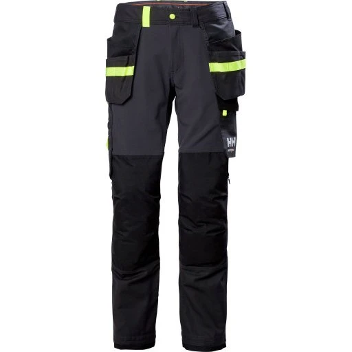 Helly Hansen Oxford håndværkerbukser 4-vejs stretch, mørkegrå/sort, D112