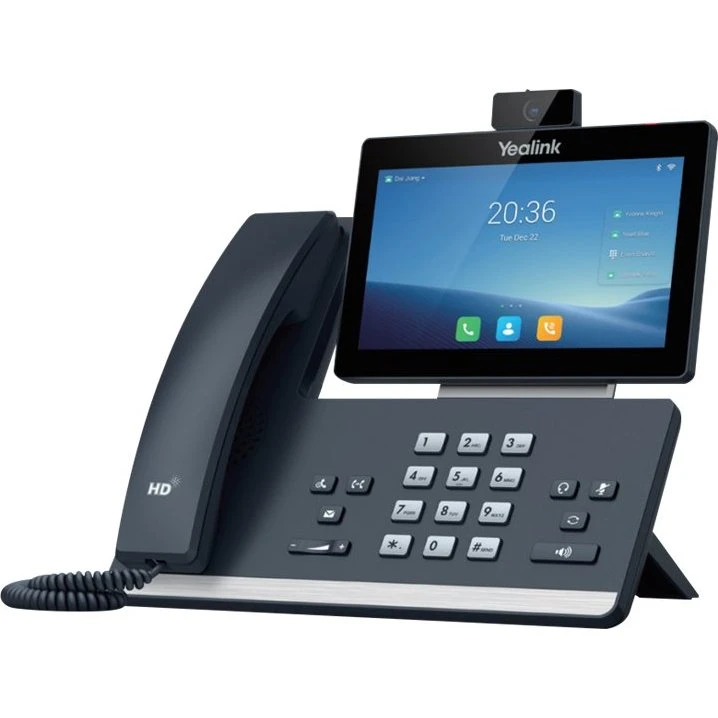 Yealink SIP-T58W IP-telefon med touchskærm og kamera, klassisk grå