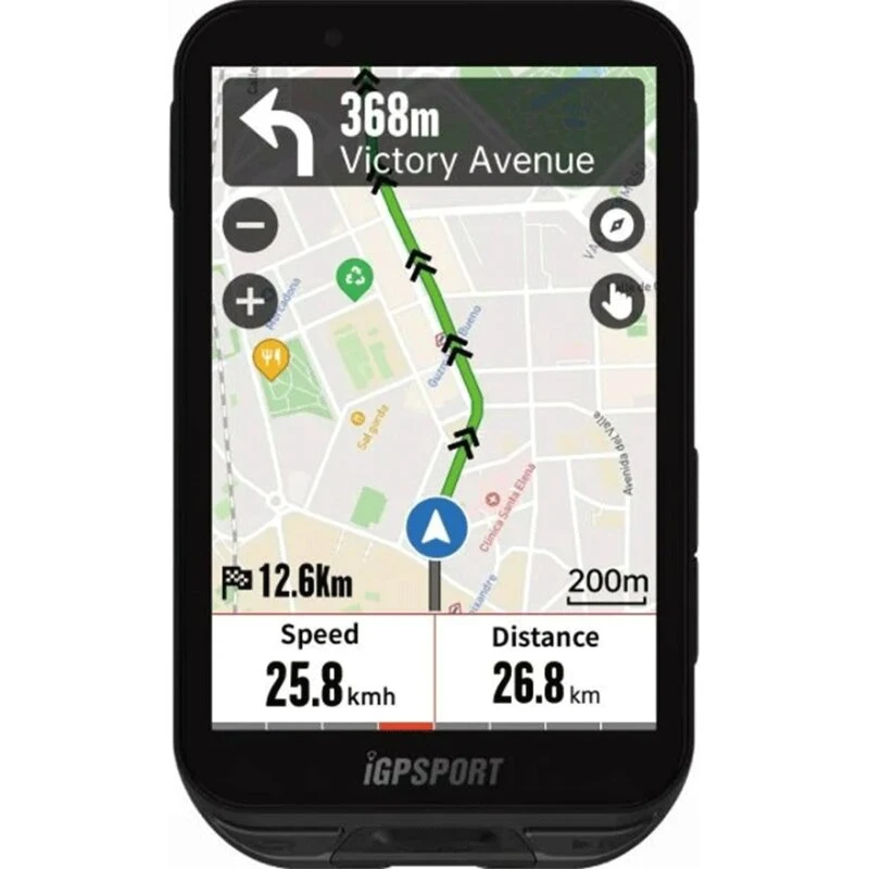 iGPSPORT iGS800 cykelcomputer 3,5" touch — 50 timers batteri