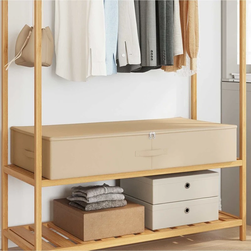 vidaXL Opbevaringskasse 24 stk, cremefarvet, 90 x 48 x 15 cm
