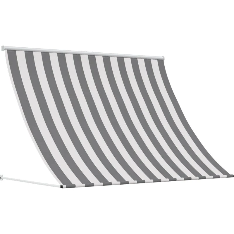 vidaXL Markise Anthracit/Hvid 350x150 cm