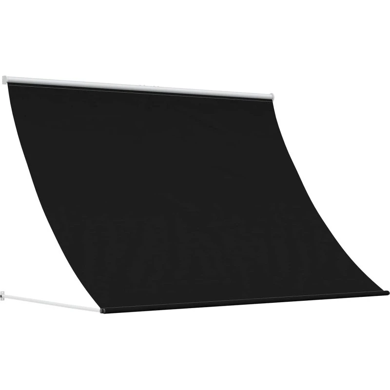 vidaXL Markise Sort 200 x 150 cm med justerbar højde og vinkel