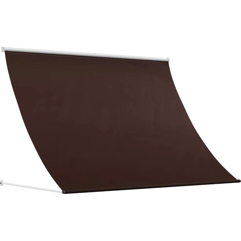 vidaXL Markise Brun 400 x 150 cm med justerbar højde og vinkel