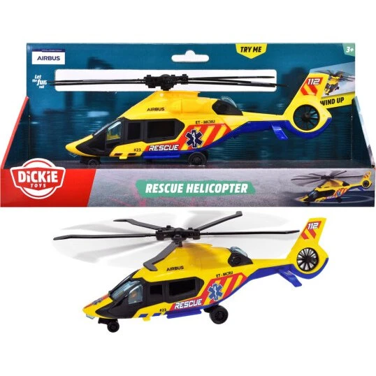 Dickie Toys Airbus H160 Redningshelikopter - Rød