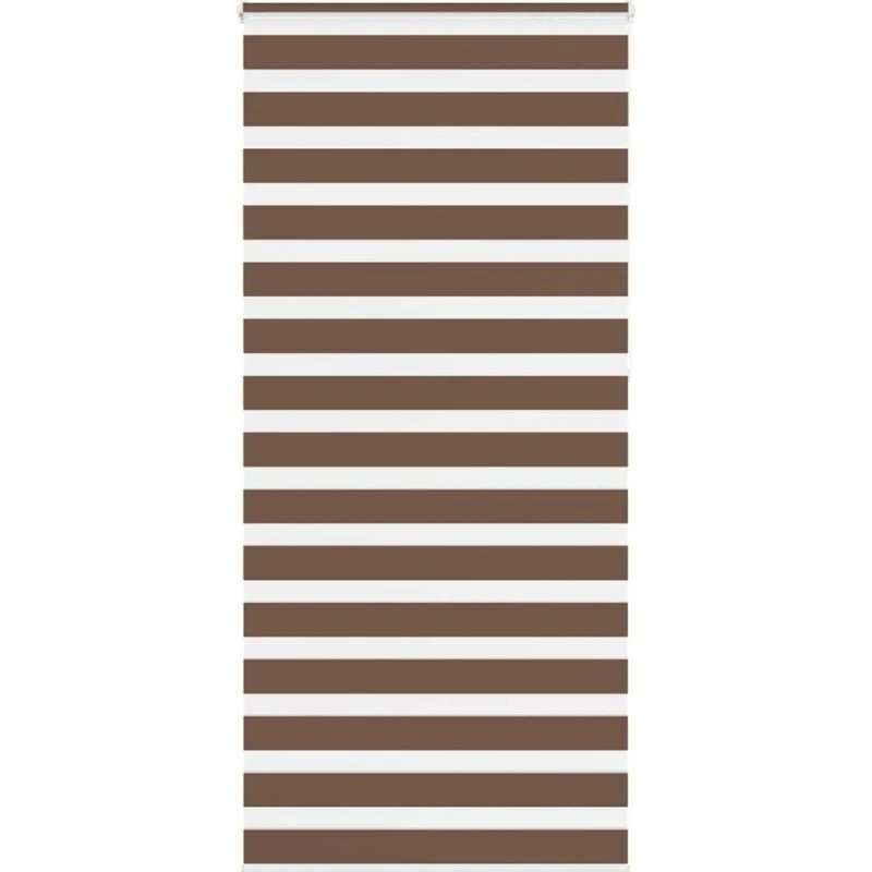 vidaXL Zebragardin Brun 95x230 cm, 100% Polyester
