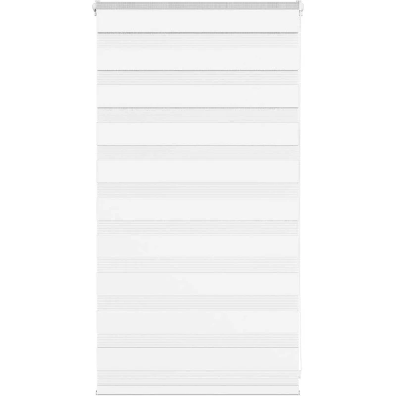 vidaXL Zebragardin Hvid 90x100 cm, 85,9 cm stofbredde, Polyester
