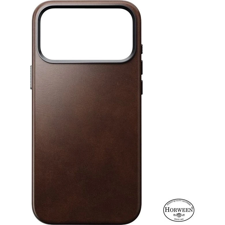 Nomad Traditional Leather Case - iPhone 17 Pro Max, Rustic Brown