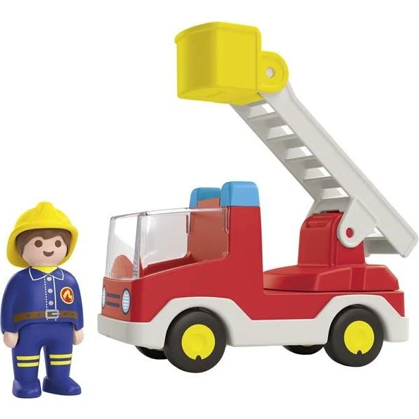 Playmobil 1.2.3 Junior Brandbil med Stige (71683)