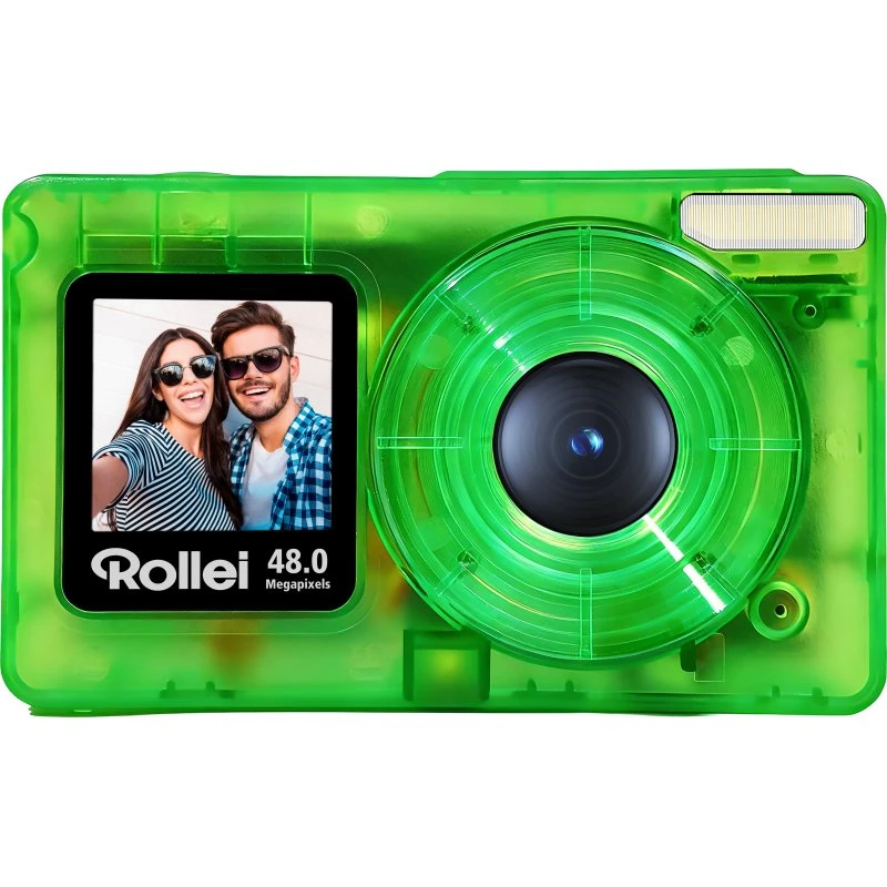 Rollei Compactline 12100 Grøn 48 MP 4K Kompaktkamera