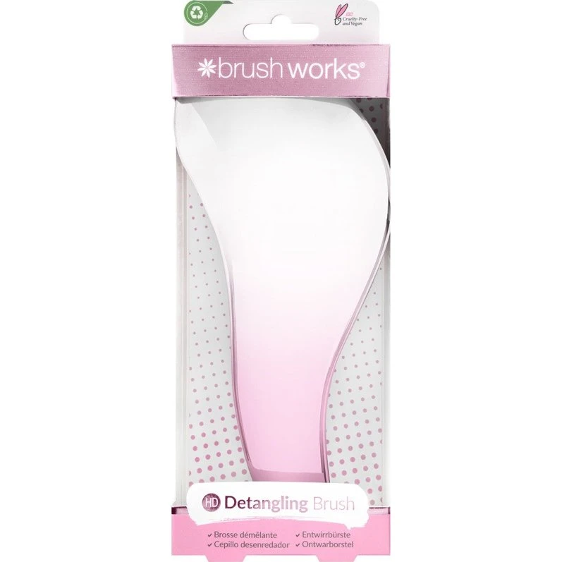 Brushworks HD Detangling Hair Brush – Smertefri, skånsom børste til alle hårtyper