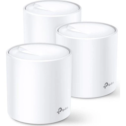 TP-Link Deco X60 (3-pak) Wi-Fi 6 Mesh-system, hvid