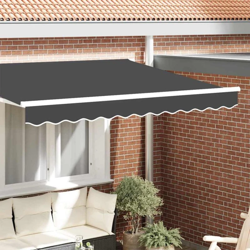 vidaXL Markise Volant Antracit 2,5 m
