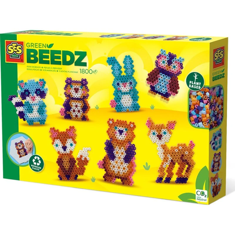 SES Creative Green Beedz Skovdyr Sæt – 1800 Perler
